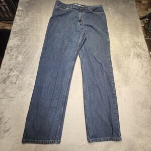 Eddie Bauer Jeans Mens 36x33 Blue Traditional Fit Straight Leg Denim Pants